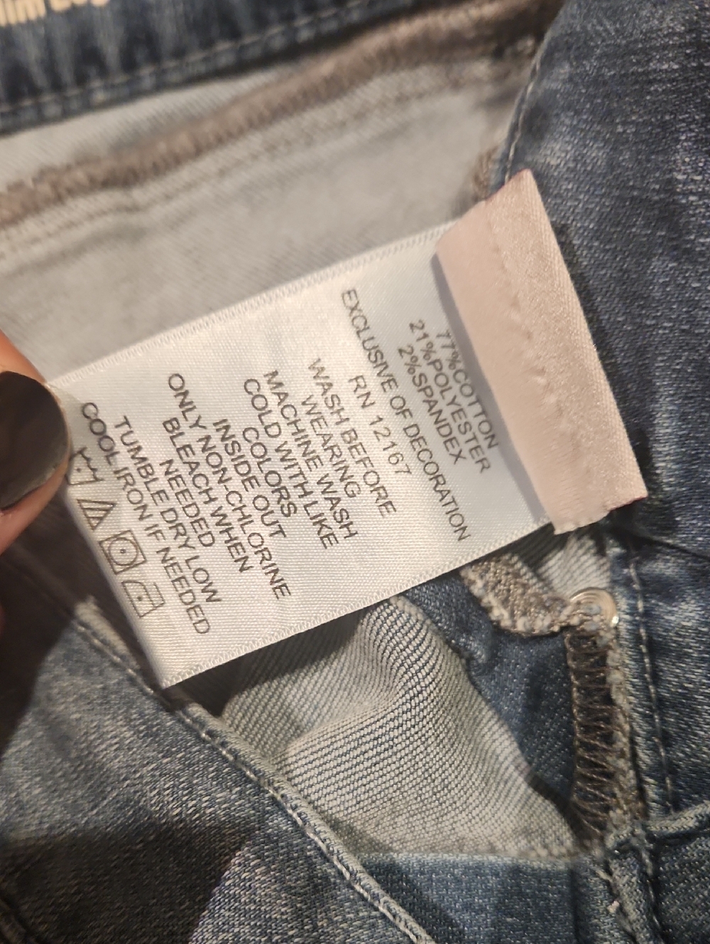 ❤️ LAURIE FELT EMBROIDERED HIGH RISE SKINNY DAISY DENIM JEANS, 4P (27 PETITE) - Picture 10 of 12